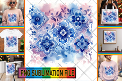 Dazzling PNG Art for TSHIRTS, Watercolor Pattern Product Image 1