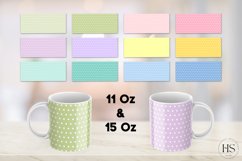 12 Pastel Colors Polka Mug Sublimation Bundle, Mug Wrap Product Image 2