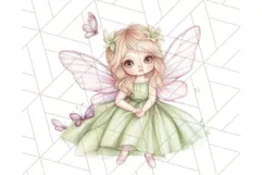 Pastel Fairies and Butterflies PNG, Spring Fantasy Clipart Product Image 4