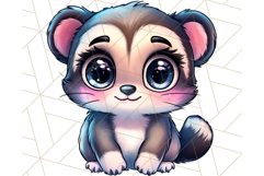 Jungle Creatures Kawaii Clipart PNG, Cute Rainforest Animal Product Image 4