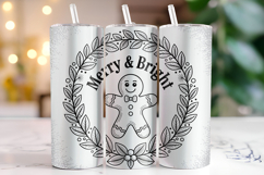 Merry &amp; Bright Svg | Christmas Svg | Svg Cut Files Product Image 1