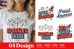 Sparkler Tribe Patriotic Quotes SVG PNG Product Image 1