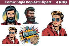 Comic Style Pop Art Sublimation Clipart PNG Product Image 1