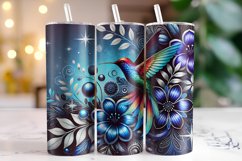 Bird &amp; Flower Tumbler Wrap | Sublimation | Tumblers Product Image 1