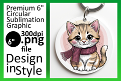 Lovely Round Design for Keychains , Valenines Animals Product Image 1