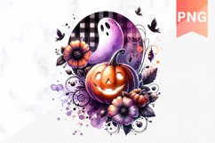 Flowers Halloween Sublimation - Flowers Clipart PNG Design Product Image 1