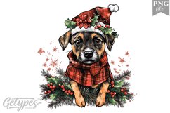 Christmas Dog Clipart Design - High Quality 300 Dpi Product Image 1