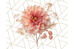 Whimsy Winter Florals Clipart PNG, Christmas Png Clipart Product Image 4
