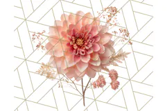 Whimsy Winter Florals Clipart PNG, Christmas Png Clipart Product Image 4