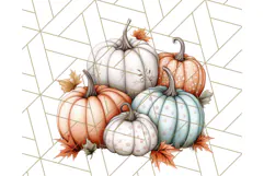 Fall Pumpkin Clipart PNG, Autumn Pumpkins, Jewel Tones Png Product Image 4