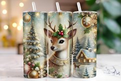 Christmas Deer Tumbler Wrap | Sublimation | Tumblers Product Image 1