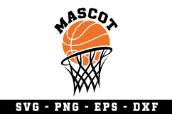 Basketball Mascot Svg |Basketball SVG Cut files | Cricut Product Image 1