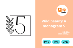 Wild Beauty Monogram Floral Product Image 1