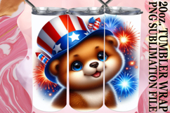 ENCHANTING HORIZONS 20oz TUMBLER WRAP, USA Animals Product Image 1
