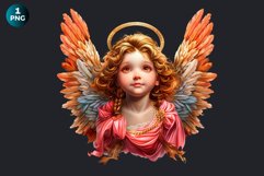 Cute Angel clipart PNG, Cherub clipart, Little angel PNG Product Image 2