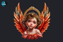 Watercolor Cherub angel clipart PNG, Cute Little angel png Product Image 2