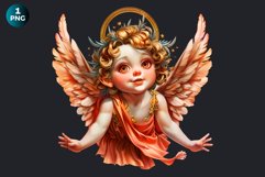 Cute Angel clipart PNG, Cherub clipart, Little angel PNG Product Image 2