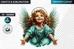 Cute Angel clipart PNG, Cherub clipart, Little angel PNG Product Image 1