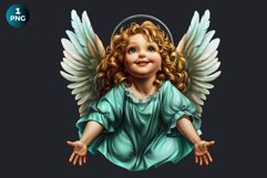 Cute Angel clipart PNG, Cherub clipart, Little angel PNG Product Image 2