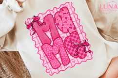 Preppy Mama Valentine Glitter Png, Retro Valentine Png Product Image 5