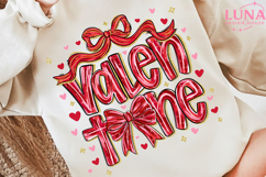 Preppy Valentine PNG, Pink Red Heart Coquette Design Product Image 2