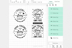 Sisters are like stars, Good Friends are like stars, Cricut Product Image 4