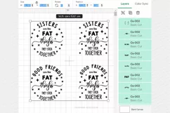 Sisters are like Fat thighs, they stick together Cricut SVG Product Image 7