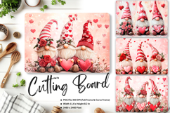 Gnome Heart Cutting Board Love Valentine Chopping Board_32 Product Image 1