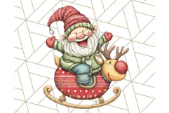 Christmas Gnome Clipart, Holiday Gnomes PNG Illustrations Product Image 4