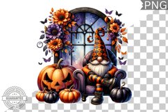 Halloween Gnome Sublimation - Halloween Clipart PNG Product Image 1