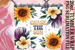Serene reflections 20oz tumbler wrap, Flower Quote Product Image 1