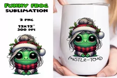 Funny frog PNG, funny quote PNG, Sublimation design. Product Image 1