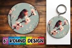 Cheerful Circle Keychain Magic, Birds Product Image 1