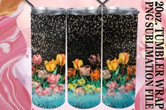 Dazzling Leopard Flower Tumbler Wrap: Sublimation - 20oz Product Image 1