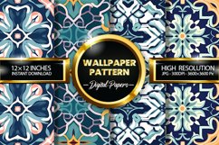 Wallpaper Pattern Digital Papers - 04 Variations Product Image 1