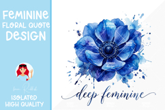 Feminine Floral Design Watercolor Flower Illustration Product Image 1