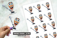 Cartoon sticker, Cute character sticker png Product Image 1