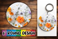 Garden Gala Design Circle - Sublimation Elegance Round Product Image 1