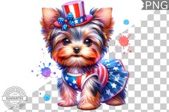 4th of July Dog Sublimation - Clipart PNG Design Product Image 1
