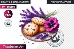 Lavender Clipart PNG, Purple flower arrangement sublimation Product Image 1