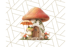 Whimsical Woodland Animal Village PNG Clipart Fantasy Forest Product Image 4