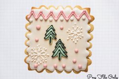 Cute Pink Christmas Watercolor Clipart Bundle PNG Product Image 1