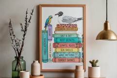 Summer Tropical Books &amp; Birds Clipart Product Image 5