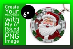 Cute Circle PNG Car Coaster Design , 3D Xmas Product Image 1