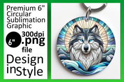Sophisticated Round Design Keychain Art , Animals Product Image 1