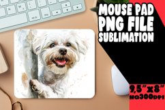 Quirky PeekaBoo Dog Joy Sublimation Mousepad PNG Product Image 1