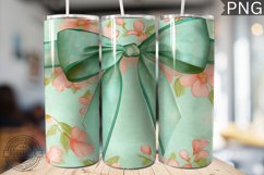 Spring Fling Bow Tumbler Wrap -High Quality 300 Dpi Product Image 1