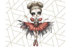 Dark Nutcracker Clipart Gothic Holiday Ballet PNG, Christmas Product Image 4