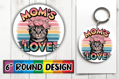 Cheerful Circle Keychain Magic, Cat Lover Product Image 1
