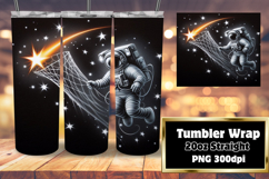 Unique 20oz Sublimation Design , Astronaut Product Image 1